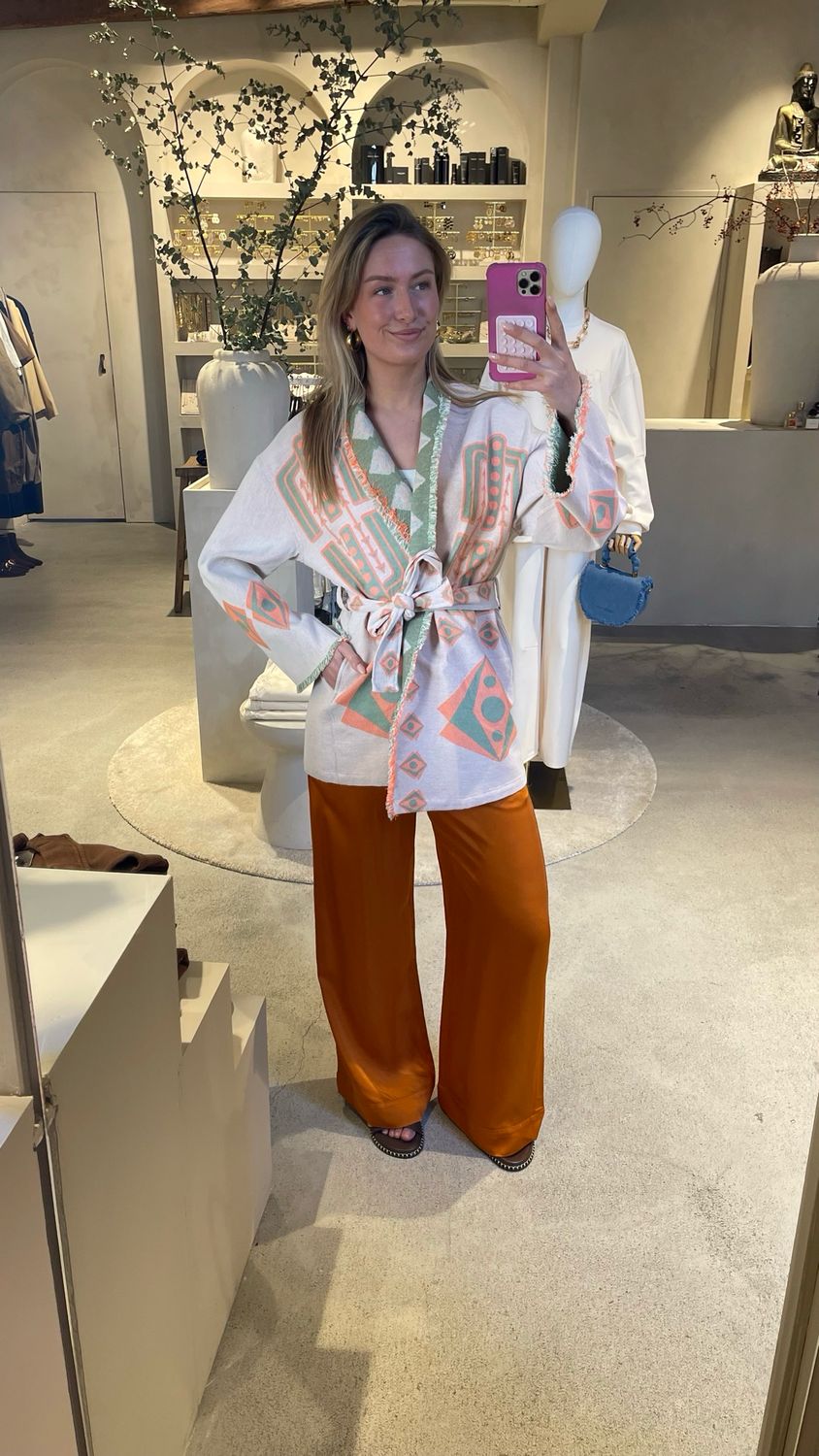 Nema Resort Wear Pants - Orange