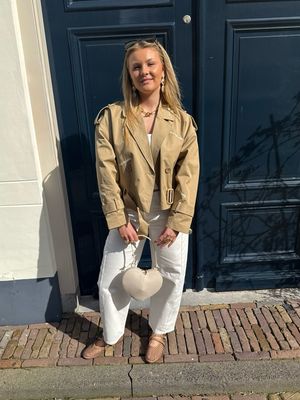 Alix The Label Short Trench Coat - Camel