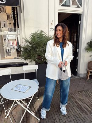 Alix The Label Oversized Blazer Flowy - Cream