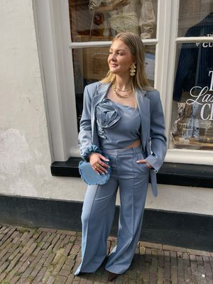 Gestuz Pants GZwendi - Dusty Blue