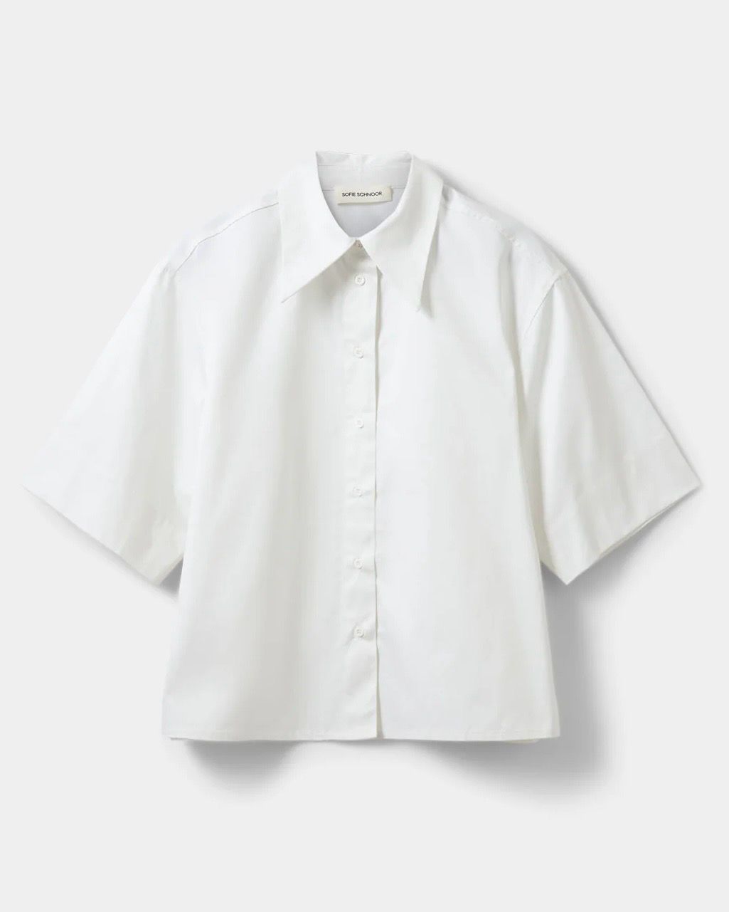 Sofie Schnoor Harveysw oversized short sleeve shirt - white