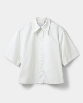 Sofie Schnoor Harveysw oversized short sleeve shirt - white