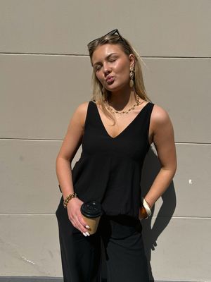 Edited Top Zoya - Black