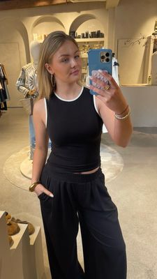 Edited Fiona Top - Black/White