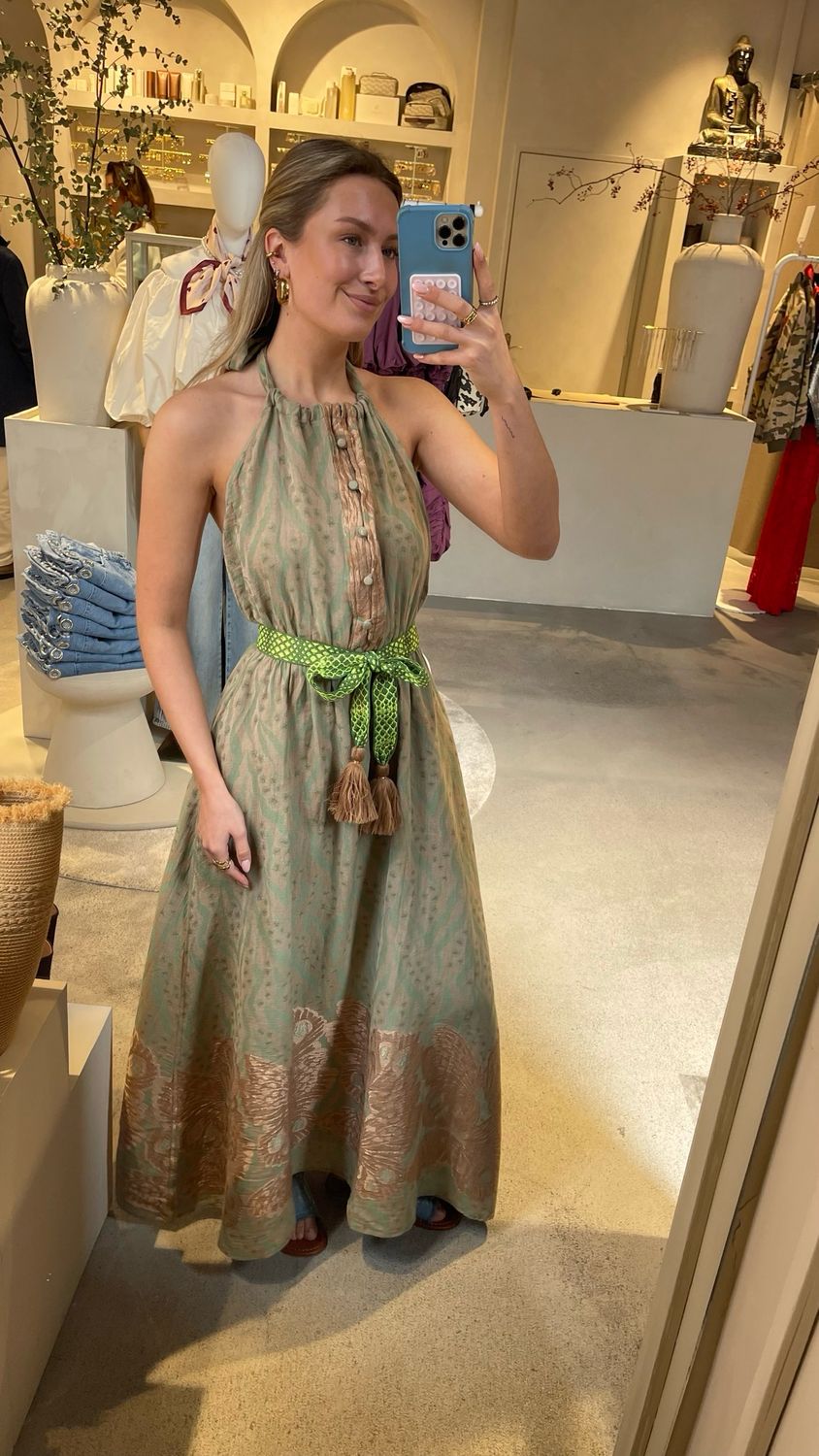 Nema Resort Wear Dress Backless - Olive