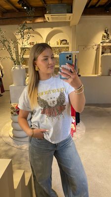 Alix the Label Eagle Shirt - Light Grey Melange