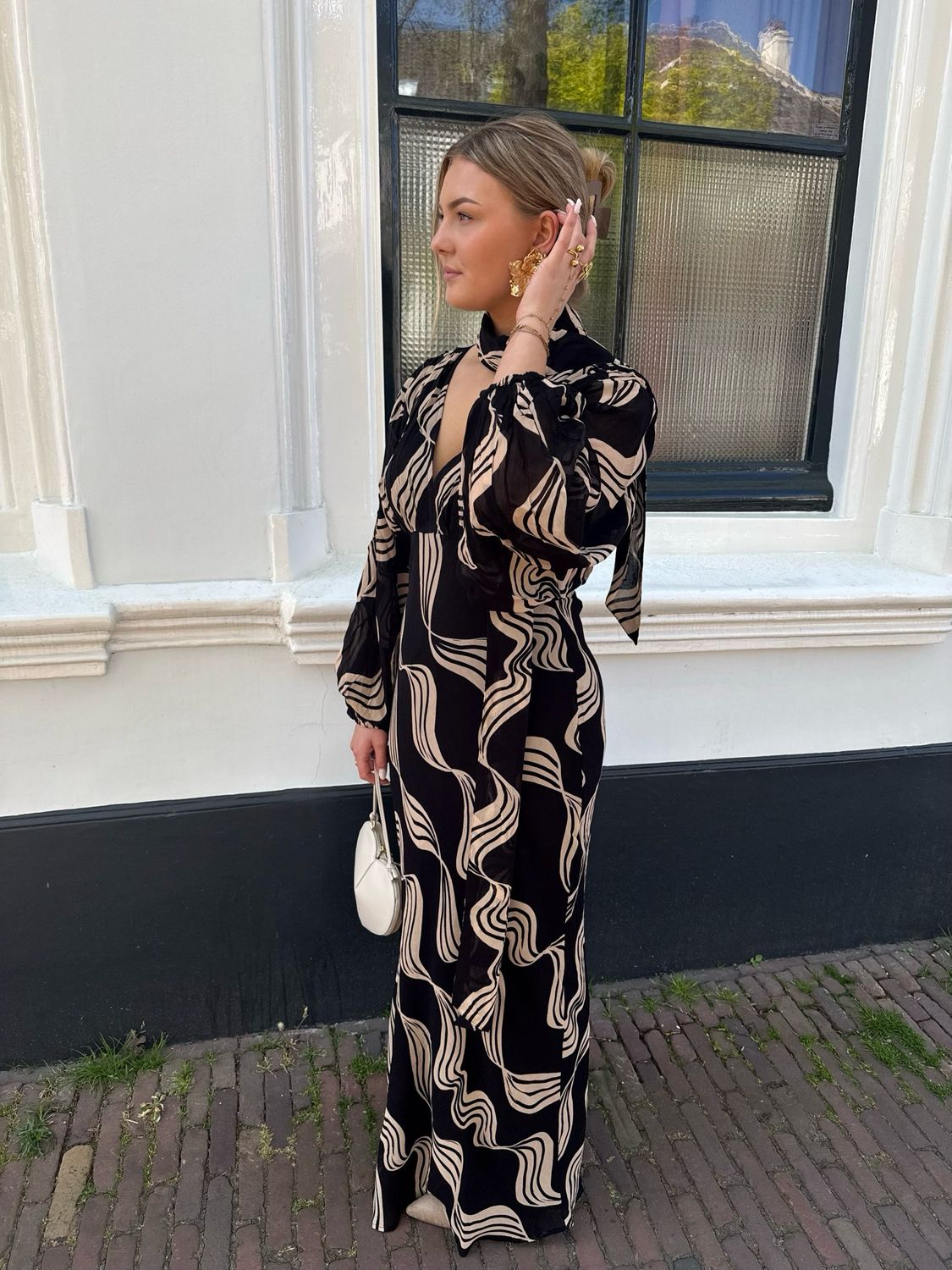 Ibana Dress Danoli Waves - Black