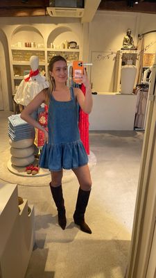 Edited Dress Mini Denim Inka - Blue