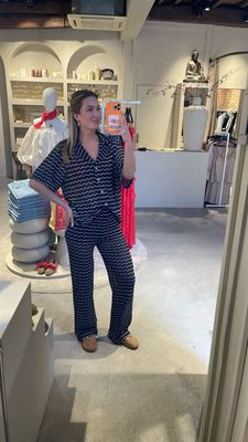 Edited Pants Finn - Blue | Cream Stripe