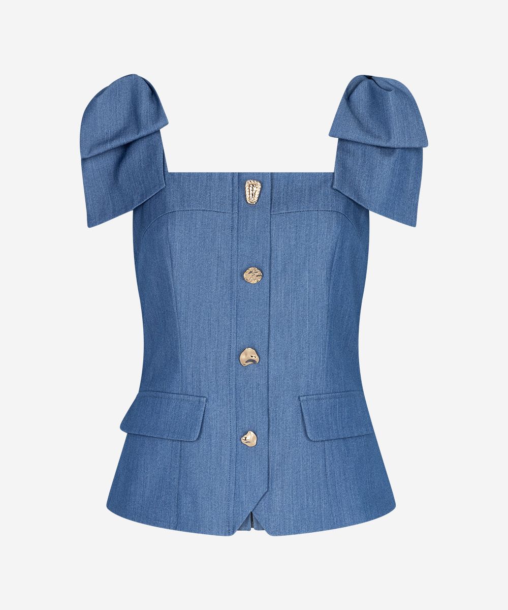 Ibana Top Tami - Denim Blue