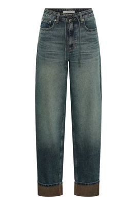 Gestuz GZsusara Barrel Jeans - Blue/Green Wash