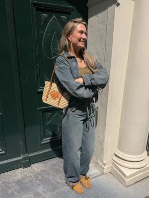 Gestuz GZsusara Barrel Jeans - Blue/Green Wash