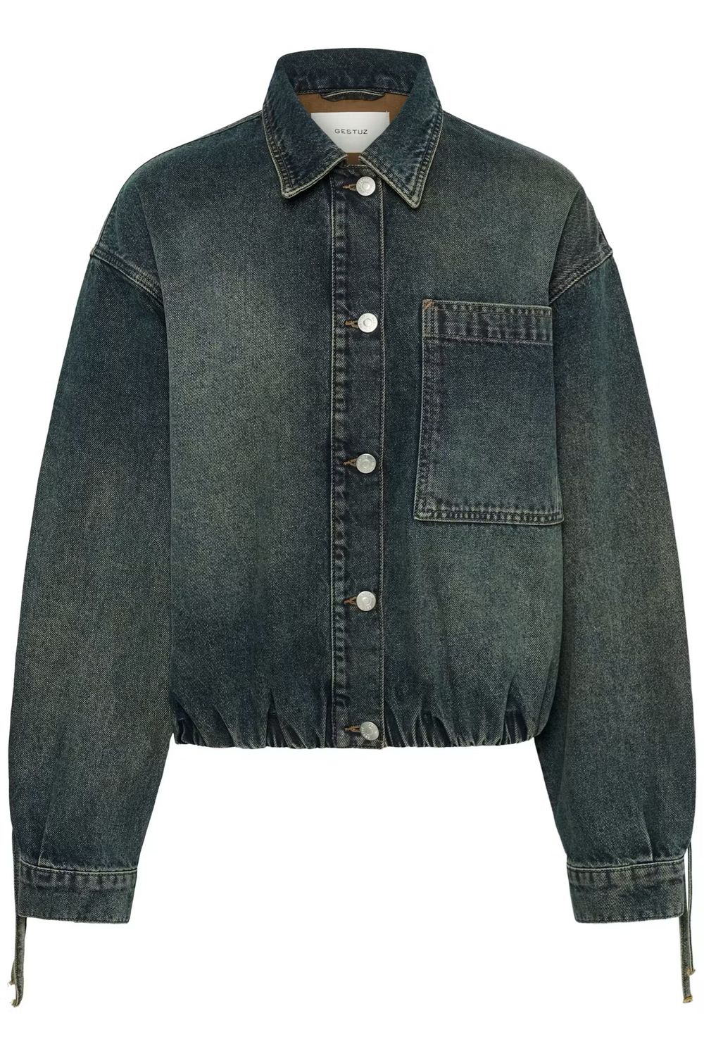 Gestuz GZsusara Jacket Denim - Blue/Green Wash