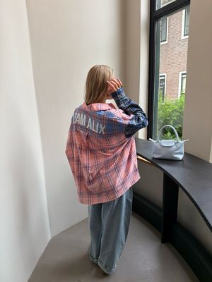 Alix the Label Check Blouse - Multi Colour