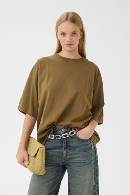 Gestuz GZtimune Oversized T-shirt - Olive/Green