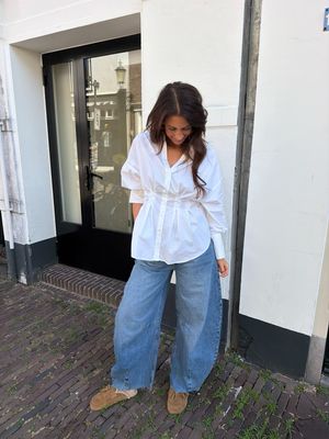 Homage Jimi Mid Waist Barrel Jeans - Vintage Wash