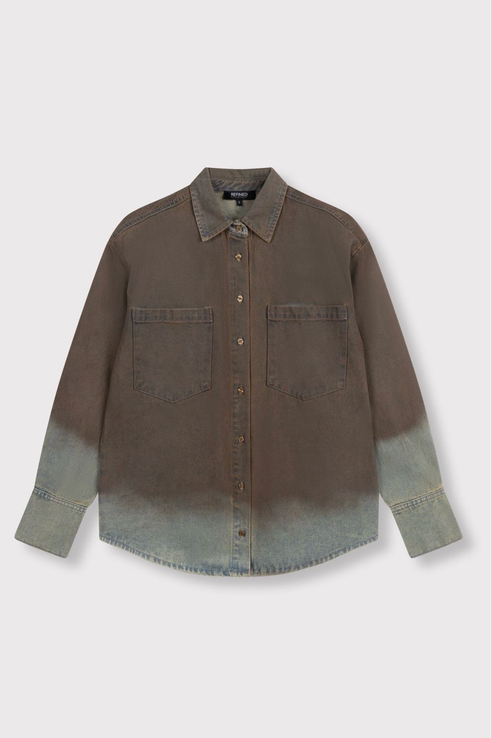 Refined Department Naro Blouse - Washed Denim
