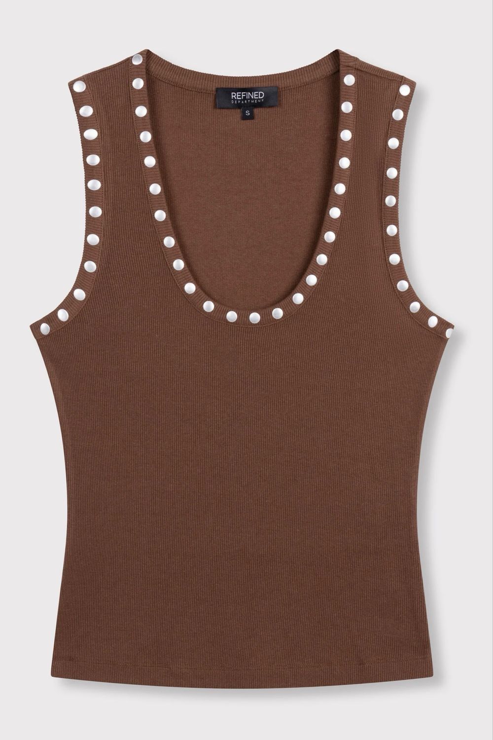 Refined Department Bente Tanktop - Choc Brown