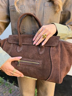 Bag Possini Suede - Dark Brown