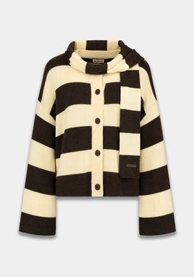 Harper &amp; Yve Indy Cardigan - Hot Fudge Stripe