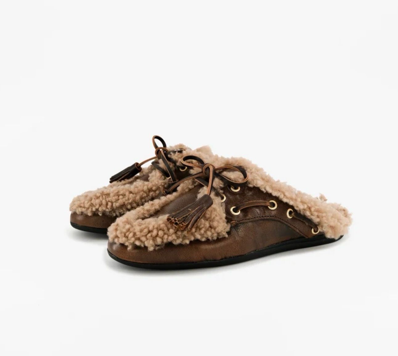 Toral Killian Winter Gold Brown Mule