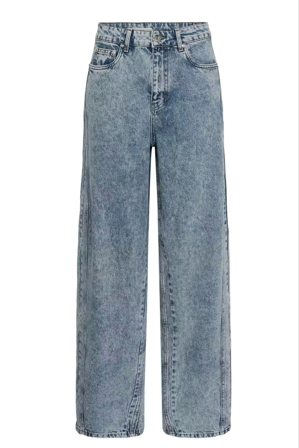 Gestuz GZmawi Barrel Jeans - Light Blue Acid Wash