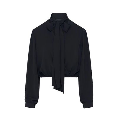 Access Wrap Blouse - Black