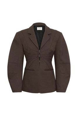 Gestuz Blazer GZlamia - Check Brown
