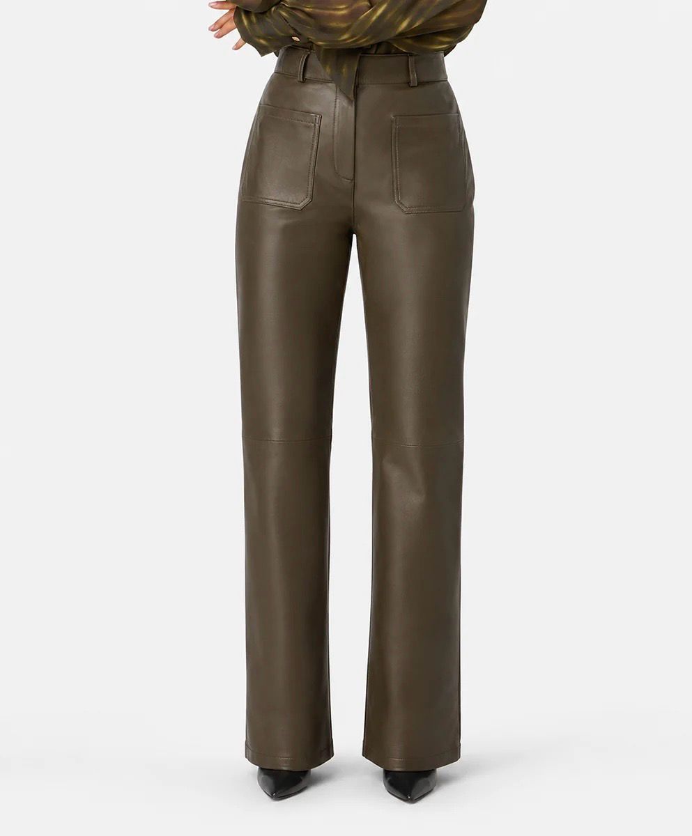 Ibana Pandy Leather Pants - Green