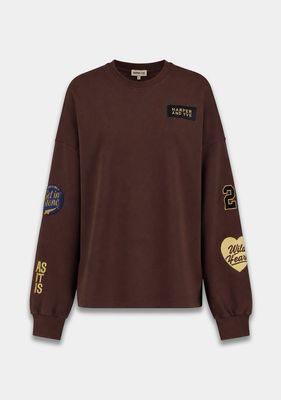 Harper &amp; Yve Patch Sweater - Hot Fudge