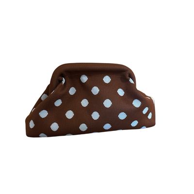Clutch Dot - Brown / Blue