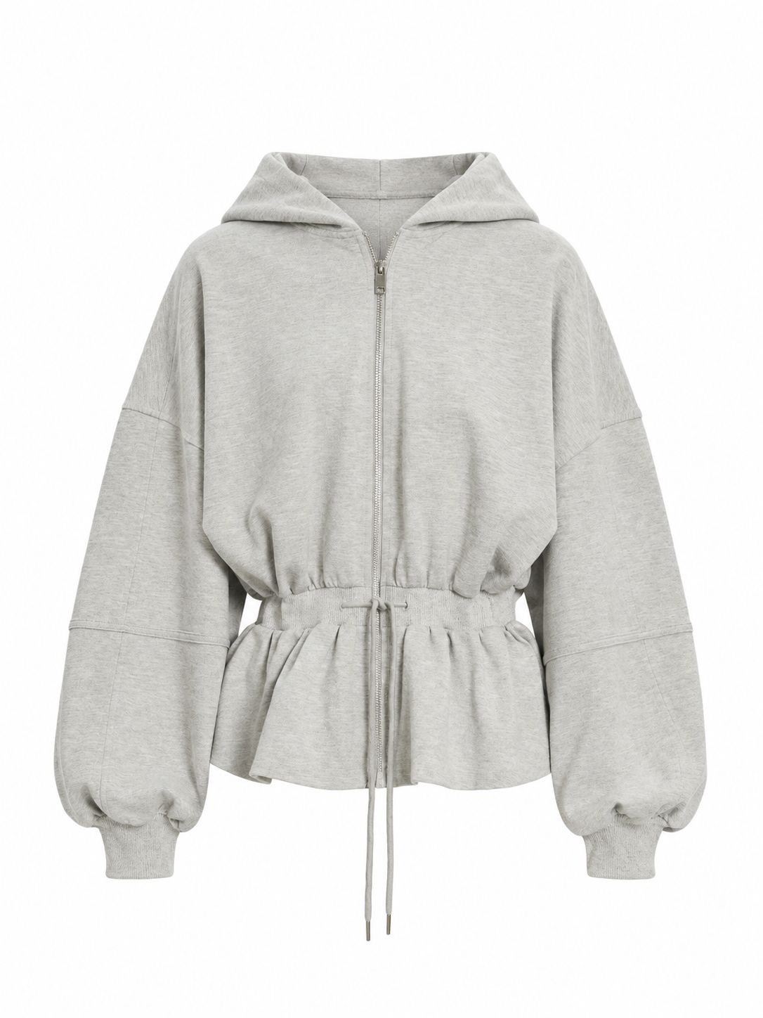 Edited Sweatvest Ulima Peplum - Grey
