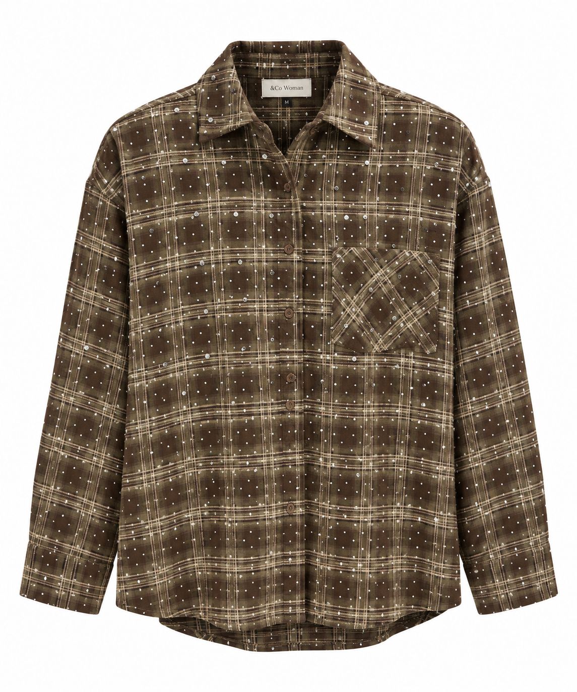 Blouse Macey Studs - Checkered