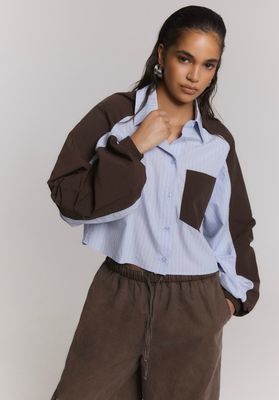 Refined Department Noor Blouse - Blue/Brown