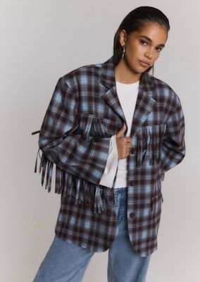 Refined Department Tori Blazer - Checkered