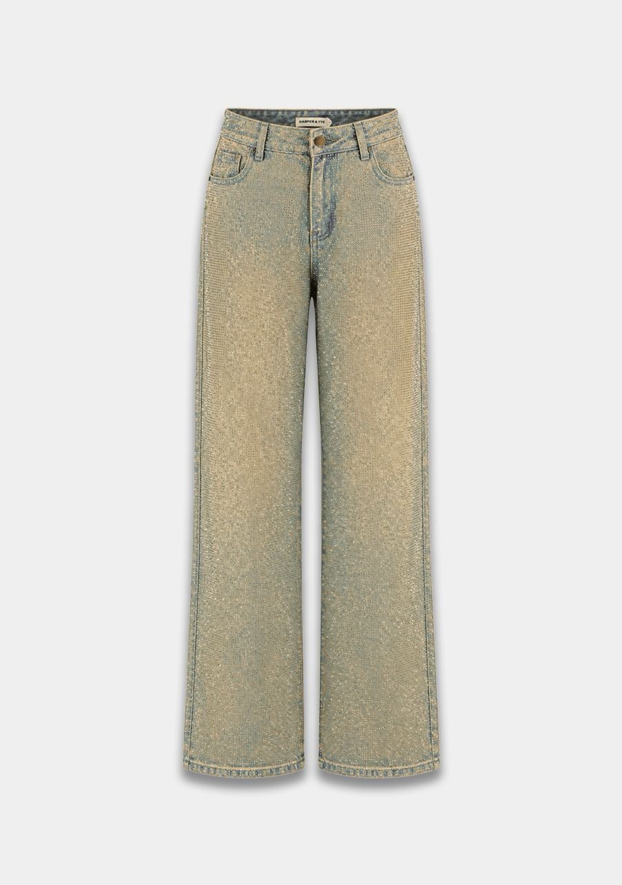 Harper &amp; Yve Jeans Yve Glitter  - Dirty Taupe