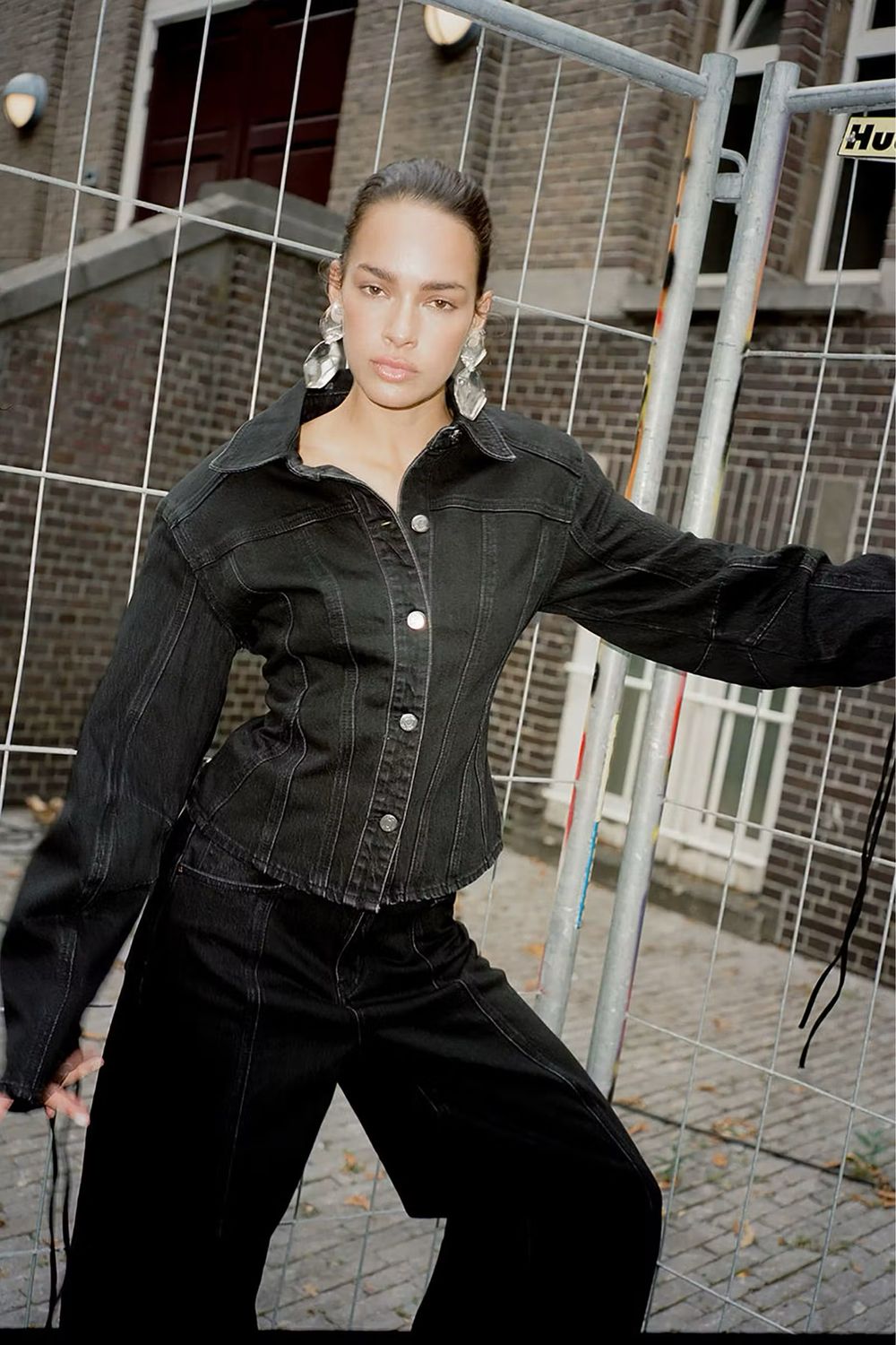 Gestuz GZnanetta Denim Jacket - Black