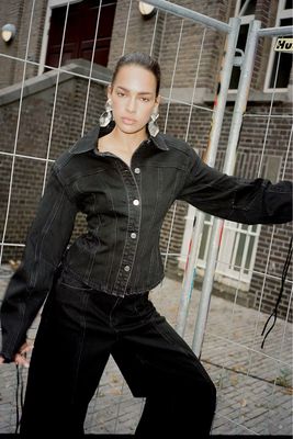 Gestuz GZnanetta Denim Jacket - Black