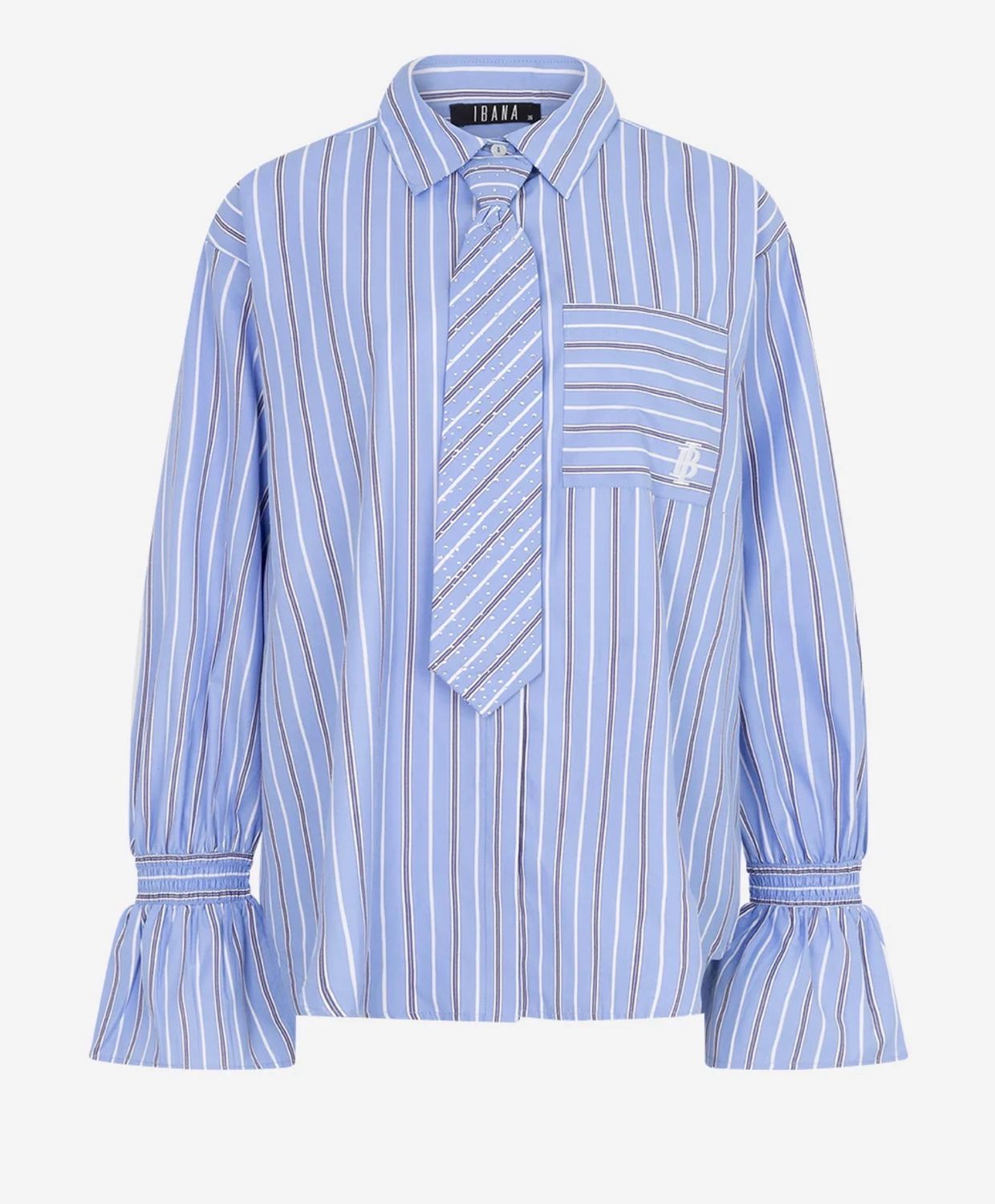 Ibana Talya-Tie Blouse - Blue