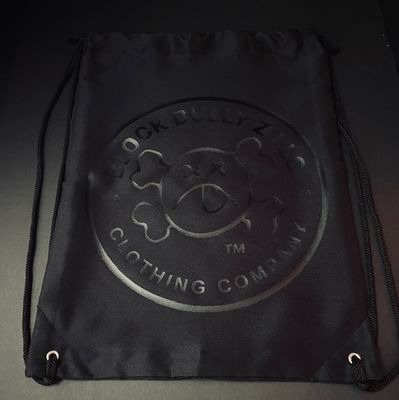 Block Bully&#39;z LLC&#39;s M1 (Black Out) Drawstring Bag