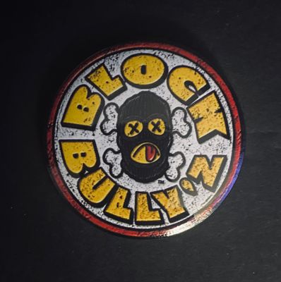 Block Bully’z® Original Logo - Ski-Mask Edition — 2" Metal Pin | Limited 20