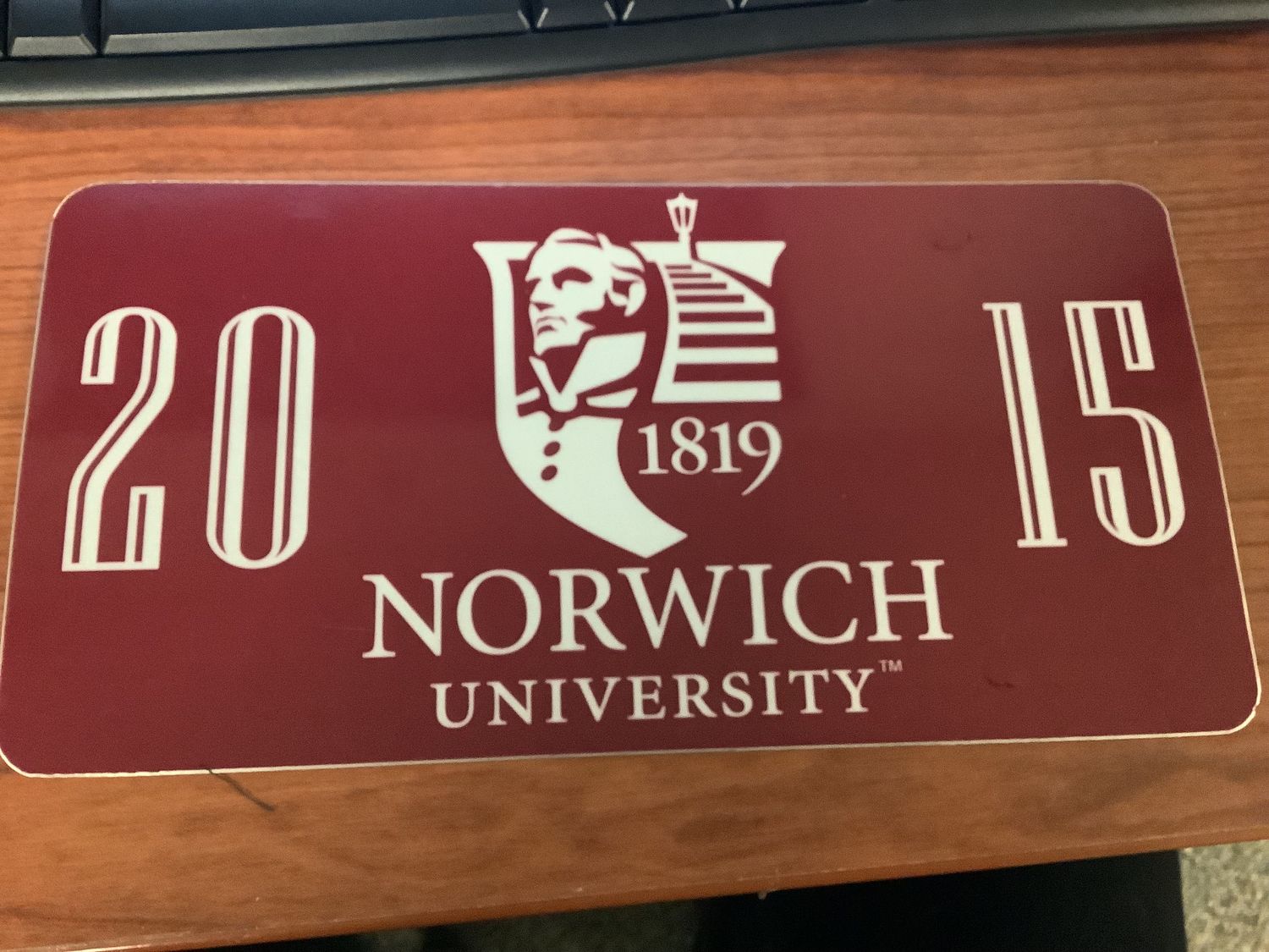 Norwich License Plate