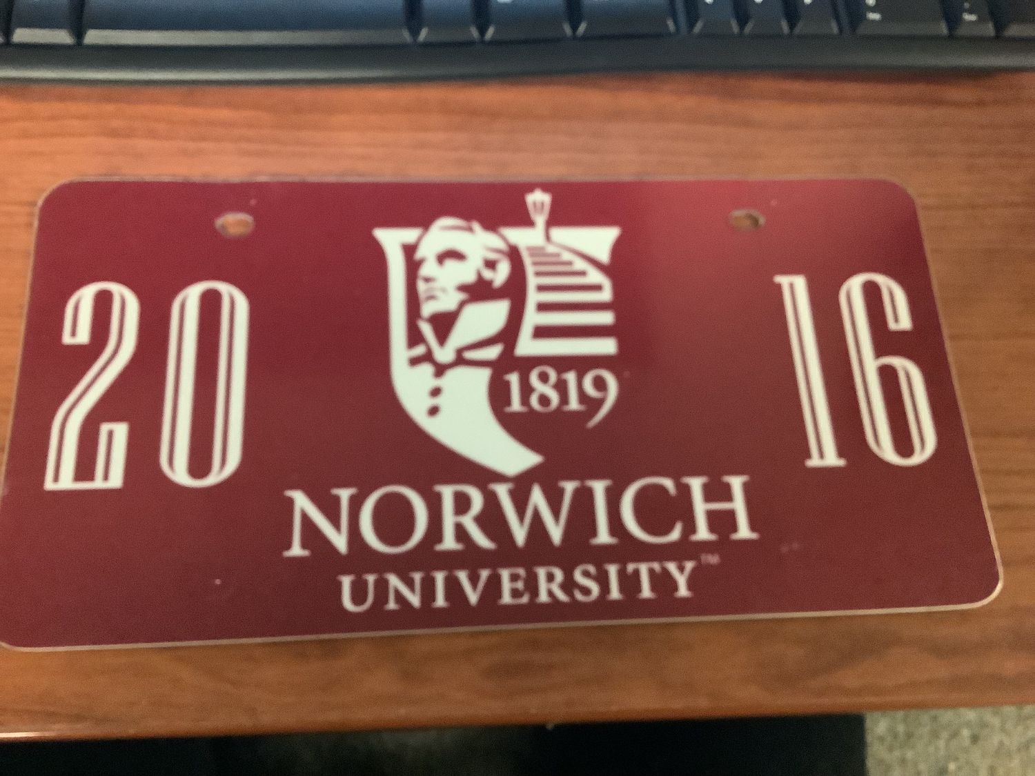 Norwich License Plate