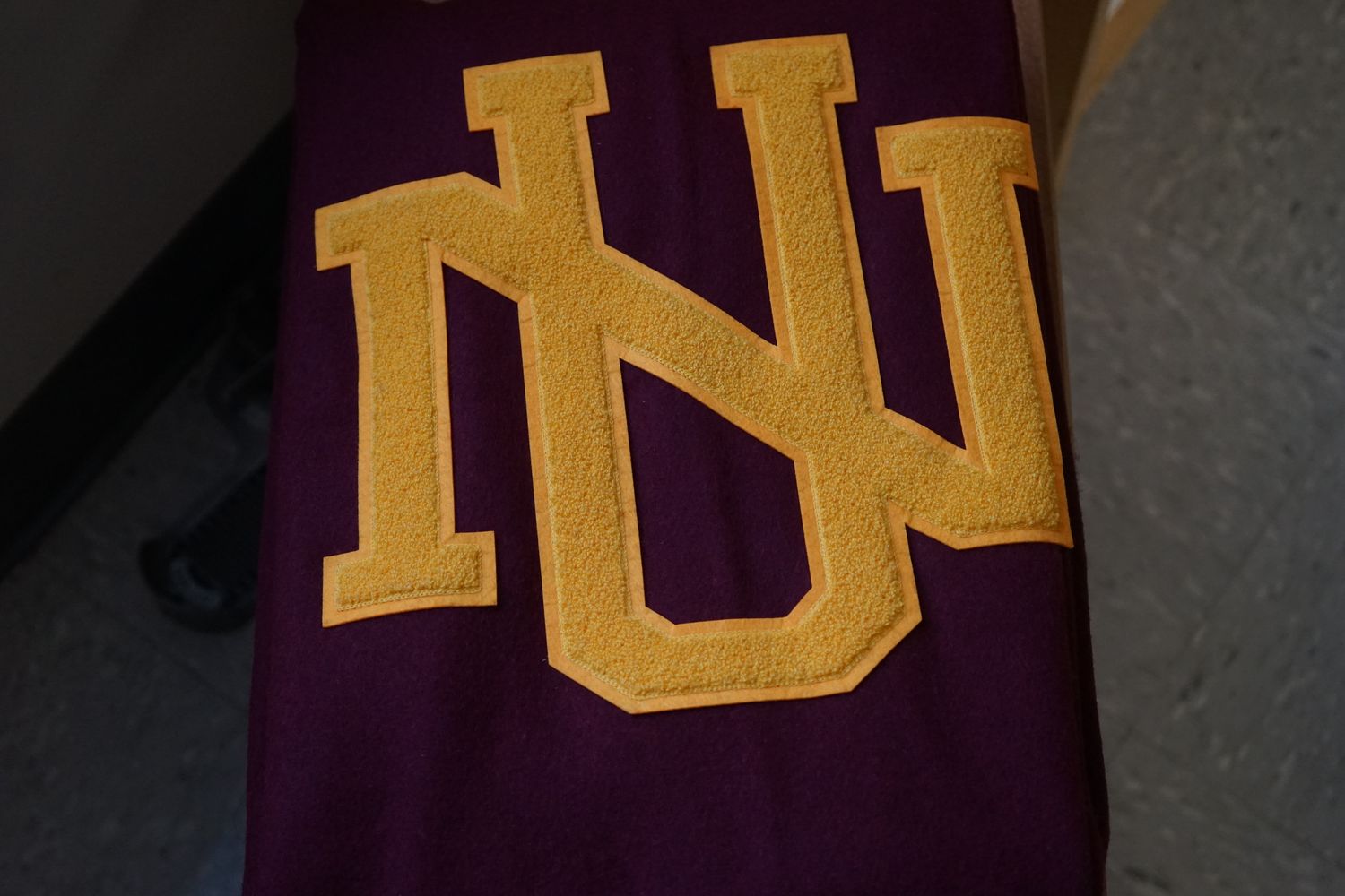 Embroidered NU Wool Blanket