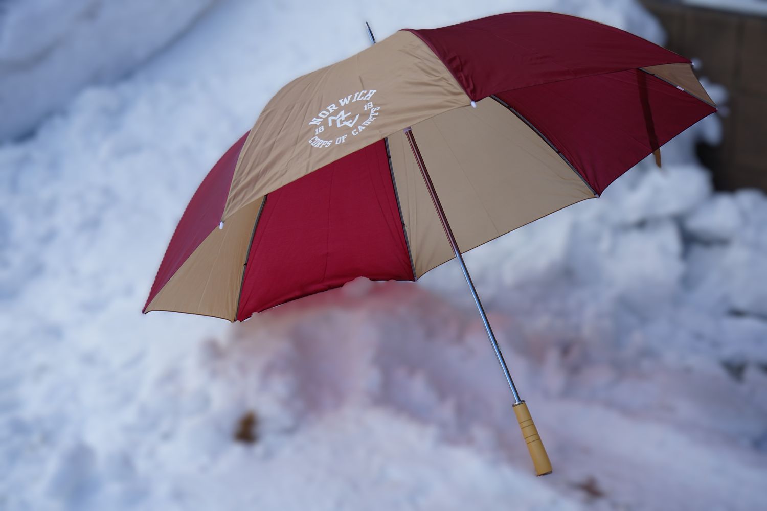 Large Umbrella Maroon &amp; Gold