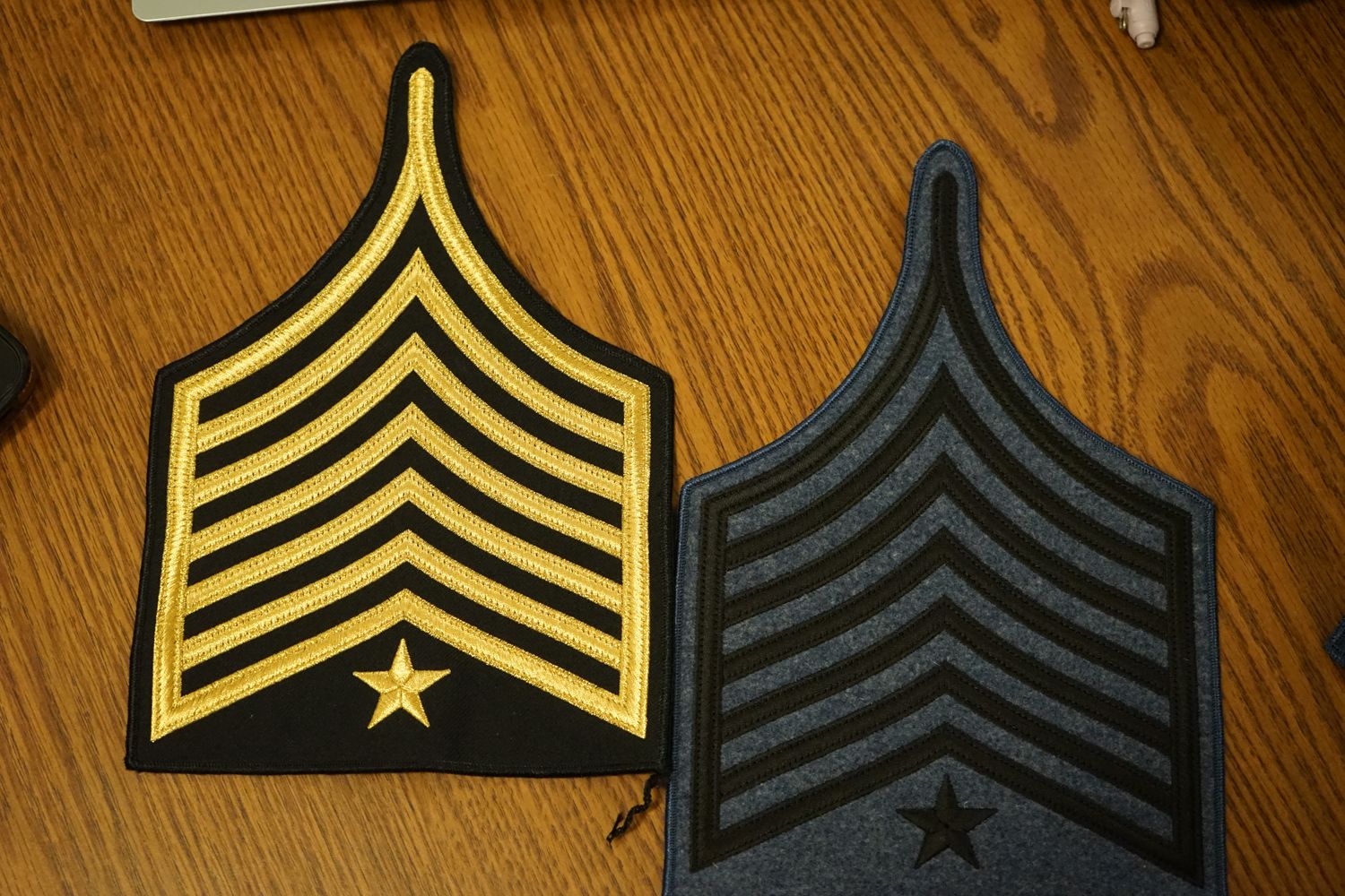 retired Norwich corps of cadet ranks