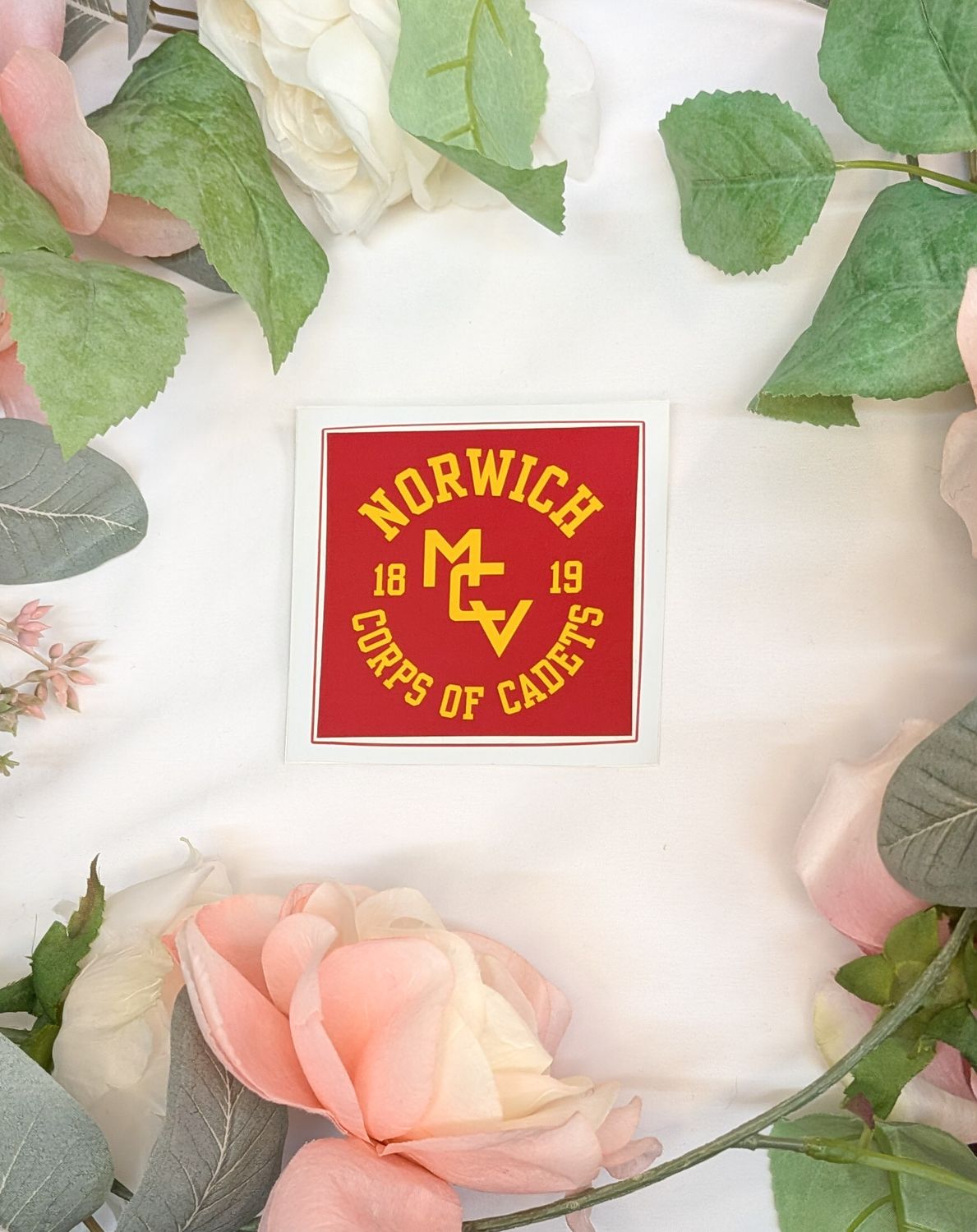MCV Corps of Cadets Sticker Maroon