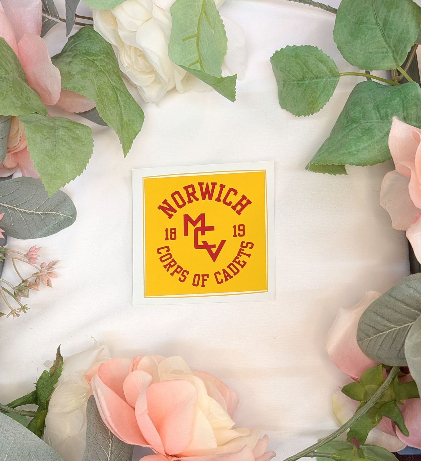 MCV Corps of Cadets Sticker Gold