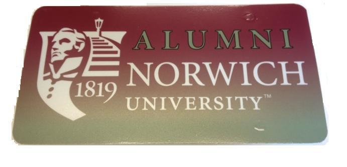 Norwich License Plate