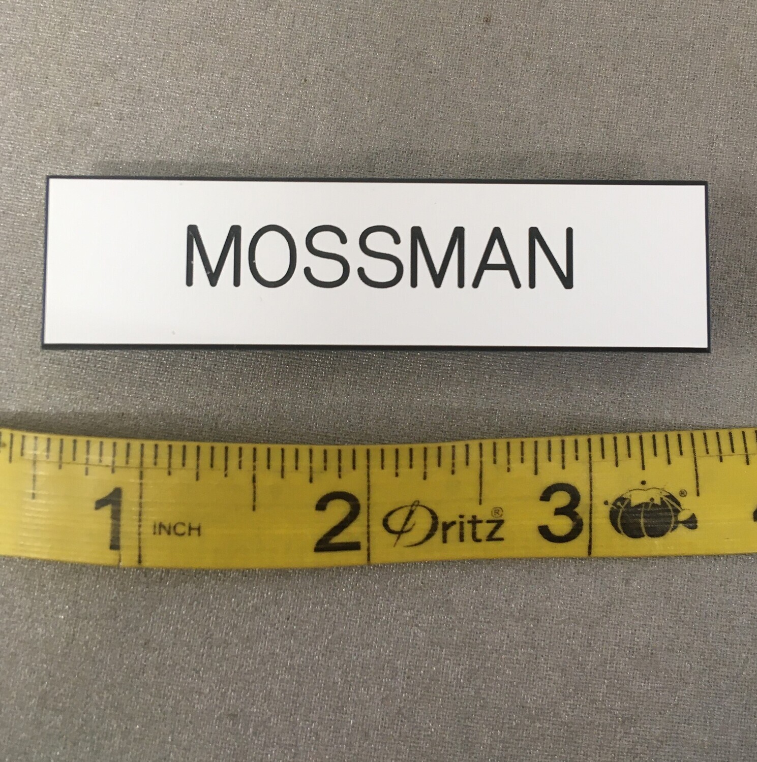 Name Tag (pin on) - custom engraved